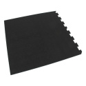 Gumová puzzle podlaha (roh) SF1050 - 95,6 x 95,6 x 0,8 cm, čierna