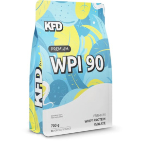 90% WPI proteín KFD Premium WPI 90 700 g s príchuťou mliečneho karamelu