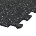Gumová puzzle podlaha (stred) SF1050 - 95,6 x 95,6 x 1,6 cm, čierno-šedá