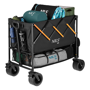 NC2607 ČIERNO-ORANŽOVÝ KEMPINGOVÝ VOZÍK XXL 160L NILS CAMP NC2607 ČIERNO-ORANŽOVÝ KEMPINGOVÝ VOZÍK XXL 160L NILS CAMP