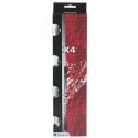 KOLIESKA NILS EXTREME PU 76x24 ČÍRE (4KS)