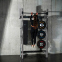 KLT34 SIVÝ SKLADACÍ MULTIFUNKČNÝ POSILŇOVACÍ STOJAN - POWER RACK HMS