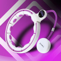 SET HHM17 + BR163 BIELA/FIALOVÁ HULA HOOP OBRUČ SO ZÁVAŽÍM, MAGNETY A POČÍTADLOM HMS
