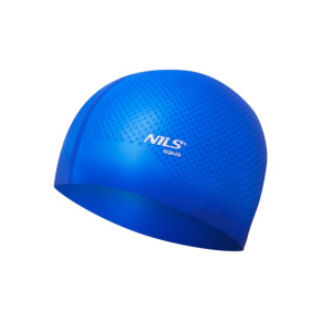Silikónová čiapka NILS Aqua NQC Dots modrá