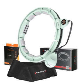 SET HHM13 + BR163 ZELENÁ MASÁŽNA OBRUČ SO ZÁVAŽÍM, MAGNETMI A POČÍTADLOM HMS