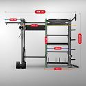 XENTRYON MULTIFUNKČNÝ POWER RACK S KLADKOU HMS