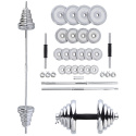 STC50 50kg CHRÓMOVANÝ ČINKOVÝ SET V KUFRI HMS