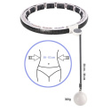 SADA HHM16 BIELA + BR163 PLUS SIZE HULA HOOP SO ZÁVAŽIAMI, MAGNETMI A POČÍTADLOM HMS