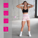 SET HHW06 RUŽOVÁ + BE163 PLUS SIZE MASÁŽNY HULA HOOP OBRUČ SO ZÁVAŽÍM A POČÍTADLOM HMS