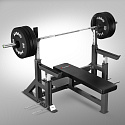 LS6803 BENCHPRESS LAVICA S BEZPEČNOSTNÝMI ZARÁŽKAMI HMS