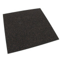 Gumová podlaha puzzle (roh) SF1050 - 47,8 x 47,8 x 0,8 cm, čierno-červená