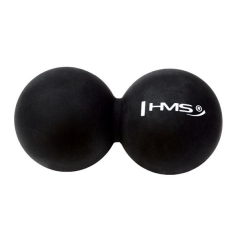 Dvojitý masážní míč HMS BLC02 černý - Lacrosse Ball