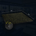POS35 ČIERNA / ŽLTÁ 2. AKOSŤ GUMOVÁ FITNESS PODLAHA ABIFLOOR