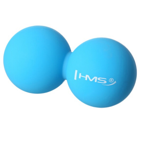 BLC02 MODRÁ DVOJITÁ MASÁŽNA LOPTA LACROSSE BALL HMS