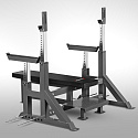 LS6803 BENCHPRESS LAVICA S BEZPEČNOSTNÝMI ZARÁŽKAMI HMS