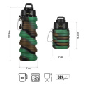 NC4106 ZELENÁ SILIKÓNOVÁ SKLADACIA FĽAŠA 500 ML NILS CAMP