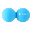 BLC02 MODRÁ DVOJITÁ MASÁŽNA LOPTA LACROSSE BALL HMS