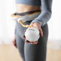 HHM21 BIELA/ORANŽOVÁ HULA HOOP OBRUČ SO ZÁVAŽÍM, MAGNETY A POČÍTADLOM HMS