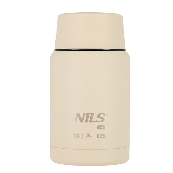 NC3807 BÉŽOVÁ TERMOSKA NA JEDLO 550ML NILS CAMP