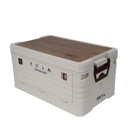 NCB4002 SKLADACÍ BOX S VEKOM A DREVENOU DOSKOU 2V1 50L NILS CAMP