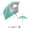 NC17114 ZELENÝ PLÁŽOVÝ SLNEČNÍK / PARAVÁN 240 CM NILS CAMP