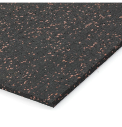 Podlahová guma (deska) SF1050 - 198 x 98 x 0,8 cm, černo-červená