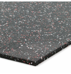 Podlahová guma (deska) SF1050 - 200 x 100 x 0,8 cm, černo-bílo-červená