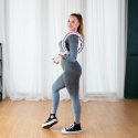 HHM17 BIELA/FIALOVÁ HULA HOOP OBRUČ SO ZÁVAŽÍM, MAGNETY A POČÍTADLOM HMS