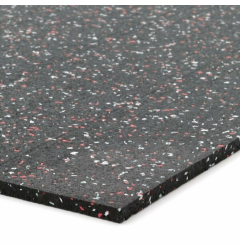 Podlahová guma (deska) SF1050 - 198 x 98 x 0,8 cm, černo-bílo-červená