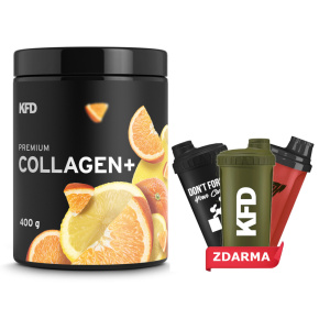 KFD Premium Collagen+ 400 g s příchutí pomeranče s citronem + šejkr ZDARMA
