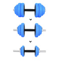 Činkový set v kufru HMS SGG30 2x15 kg litina