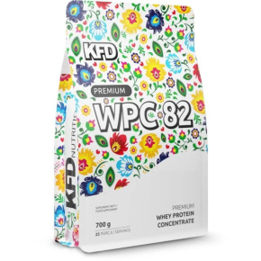 82% WPC protein KFD Premium WPC 82 700 g s příchutí vanilka-jahoda