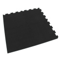 Gumová puzzle podlaha (okraj) Sandwich - 47,8 x 47,8 x 1 cm, čierno-bielo-modro-šedá