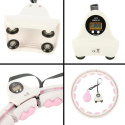 SET HHW06 RUŽOVÁ + BE163 PLUS SIZE MASÁŽNY HULA HOOP OBRUČ SO ZÁVAŽÍM A POČÍTADLOM HMS