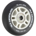 Matné kolieska NILS Extreme PU 76x24 82A s ložiskami ABEC 9, čierna, 4 ks