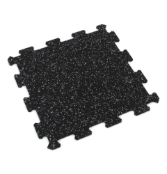 Gumová puzzle podlaha (střed) SF1050 - 47,8 x 47,8 x 0,8 cm, černo-šedá