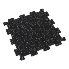 Gumová puzzle podlaha (stred) SF1050 - 47,8 x 47,8 x 0,8 cm, čierno-šedá