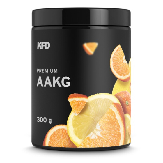 KFD Premium AAKG arginin alfa-ketogluturát 300 g s příchutí pomeranče a citronu  po expiraci
