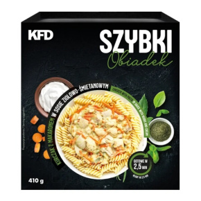 Rychlý oběd KFD kuře s těstovinami v bylinkovo-smetanové omáčce 410 g