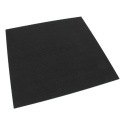 Gumová puzzle podlaha (roh) SF1050 - 95,6 x 95,6 x 0,8 cm, čierna