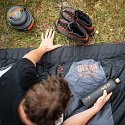 NC1705 ČIERNY/ORANŽOVÝ ULTRALIGHT SPACIE VRECE NILS CAMP