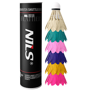 NBL6216 BEDMINTONOVÉ LOPTIČKY MULTICOLOR 6 KS NILS NBL6216 BEDMINTONOVÉ LOPTIČKY MULTICOLOR 6 KS NILS