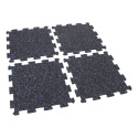 Gumová puzzle podlaha (stred) SF1050 - 47,8 x 47,8 x 0,8 cm, čierna - modrá