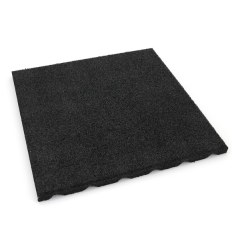 Gumová dlažba S800 V25/R15 - 50 x 50 x 2,5 cm černá