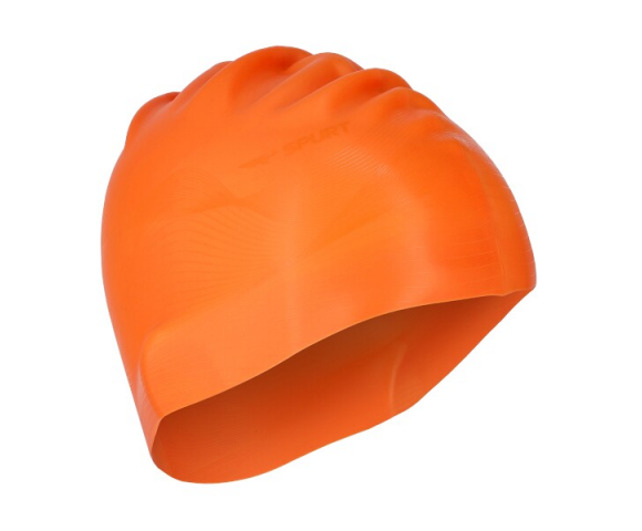Silikonová čepice SPURT G-Type F202 men se vzorem, oranžová