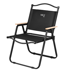 NC4307 ČIERNE SKLADACIE KEMPINGOVÉ KRESLO NILS CAMP