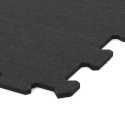Gumová puzzle podlaha (roh) SF1050 - 95,6 x 95,6 x 0,8 cm, čierna