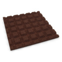 Gumová dlažba S800 V25/R15 - 50 x 50 x 2,5 cm červená