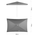 NC7826 SLNEČNÍK 200x125 CM NILS CAMP