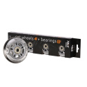 KOLIESKA PU 84x24 82A ČIERNE (4KS) + ABEC-9 CHROME (8KS) NILS EXTREME